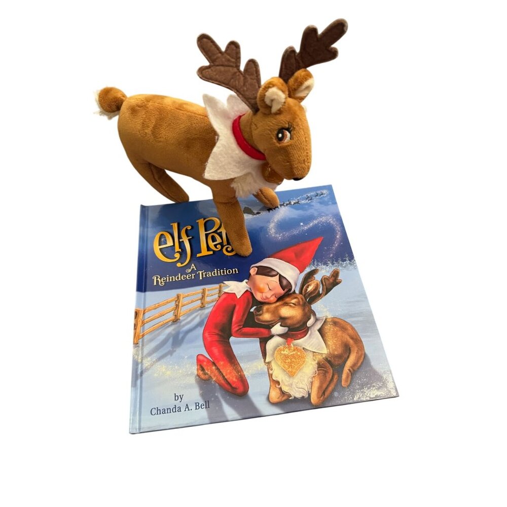 ELf on the Shelf A Reindeer Tradition book with plush